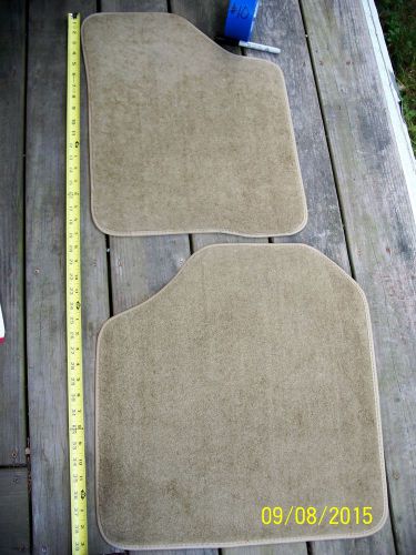 Ford nos floor mat front pair parchment/beige lincoln towncar (lot#10)