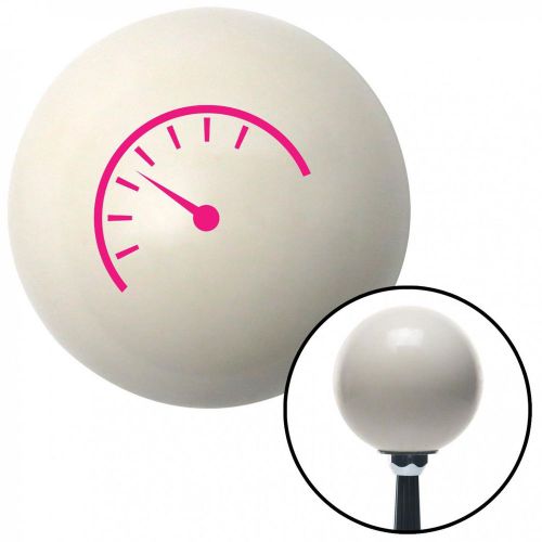 Pink instrument gauge ivory shift knob with 16mm x 1.5 insertautomatic rod