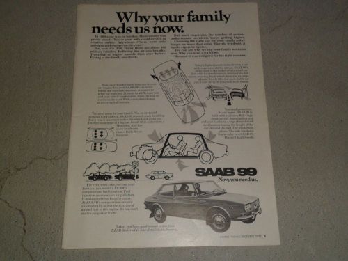 1970 saab 99 article / ad
