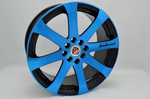 17 drift blue wheels rims prelude cooper escort cobalt forenza ion 4x100 4x114.3