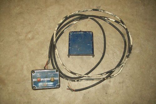 Scarce 1954-56 evinrude remote electric start panel, wiring, and junction box