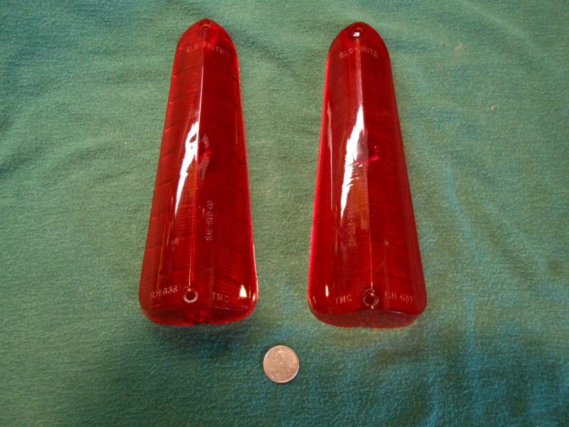 New 1960 plymouth tail light lenses - pair