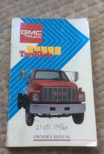 1991 gmc topkick c-series &amp; s-series medium truck owner user manual