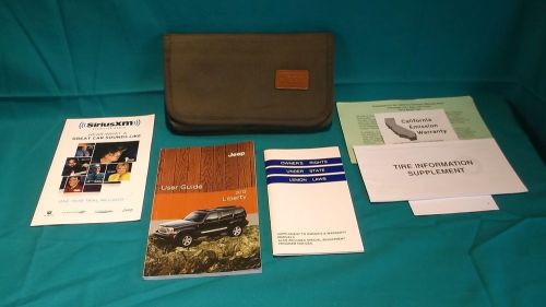 2012 jeep liberty owners manual users guide set with case !!! free shipping!!!