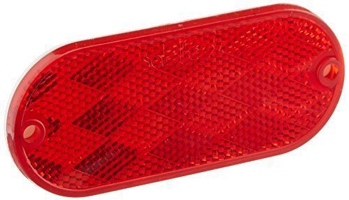 Grote 41032-5 stick-on red oval reflector