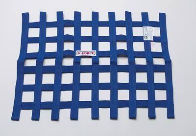 G-force 4134bu window net blue nylon ribbon trapeziod 20"x26"x18" each