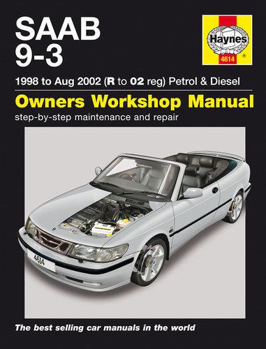 Saab 9-3 1998-2002 haynes hardbound repair manual saab 93