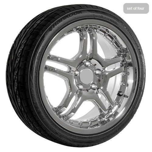 18 inch volkswagen chrome wheels with tires package (vkw-480-18-chr-tires)