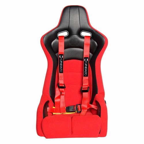 Cipher racing red 4 point 2 inches racing harness - pair