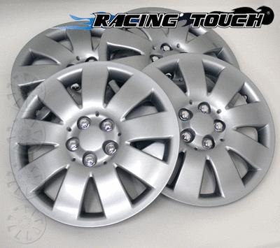 Wheel cover replacement hubcaps 15" inch metallic silver hub cap 4pcs set #721