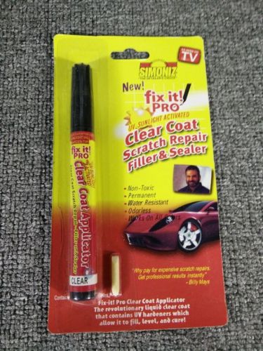 New fix it pro car auto clear coat paint scratch repair remover touch up pen bla