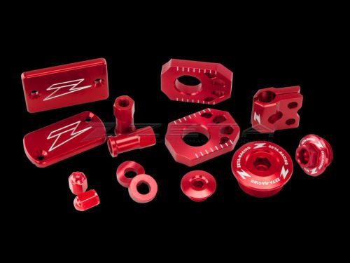 Crf250l zeta billet kit red covers oil plugs caps clamp blocks 250l ze51-2072