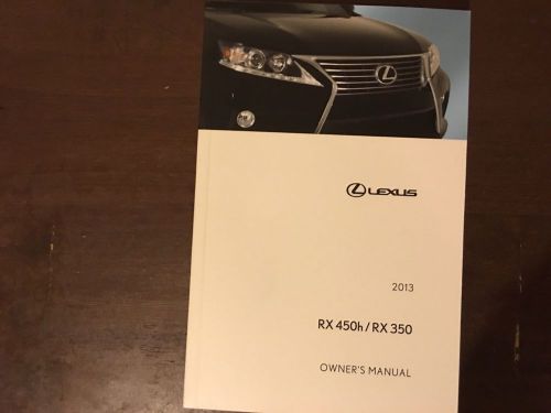 2013 lexus rx 350 / rx 450h  owners manual