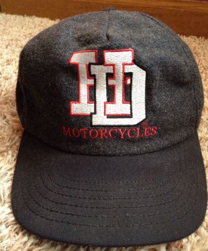 Harley-davidson baseball cap/hat &#034;hd motorcycles&#034;/ grey-black-red/pre-owned!!