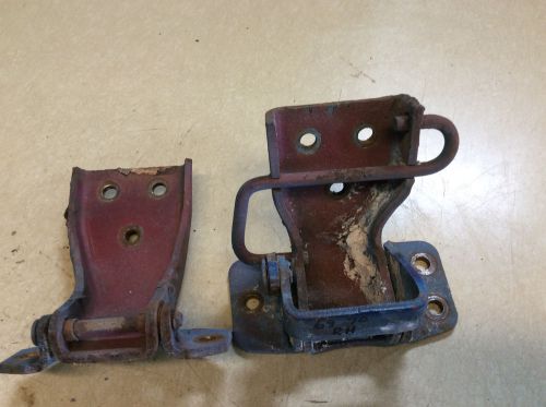 1969 1970 ford mustang rh upper &amp; lower door hinges w/bolts used oem