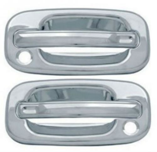 99-06 chevy silverado gmc sierra chrome handle covers with 2 keyholes