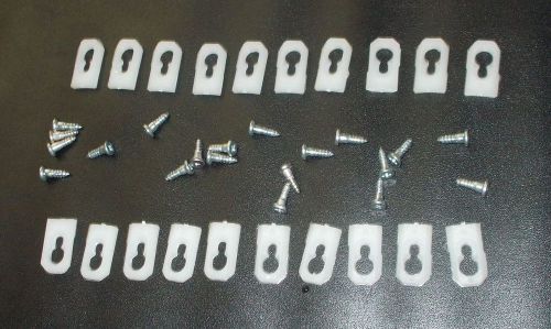 Vinyl top trim molding clips 20 + screws 1966-77 camaro malibu olds nova buick