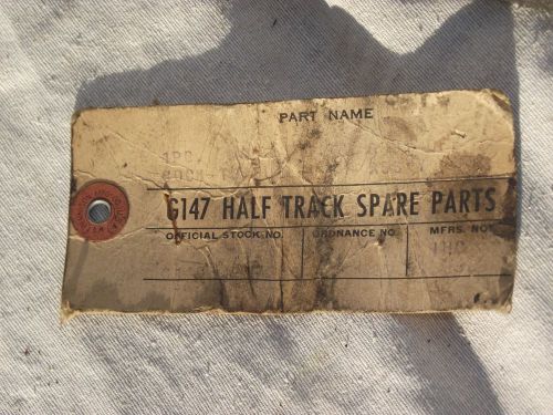 G147 half track spare part.  w.w.2