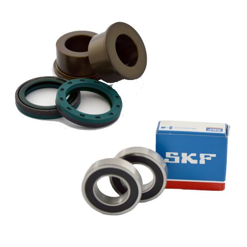Skf rear wheel bearing &amp; seal kit with spacers for 2000-2007 honda cr250r