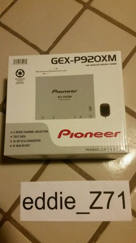 New pioneer gex-p920xm / xm satellite radio tuner