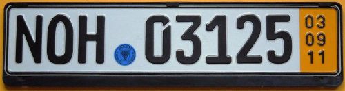 German license plate + seal + audi frame  coupe tt tts ttrs a4 s4 a6 a8 r8 avant