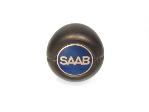 Saab sonett &amp; 99 new amco leather grained gear shift knob w/ saab logo 8334-75