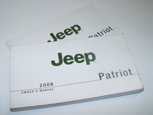 2008 jeep patriot owners manual set laredo limited awd 4x4