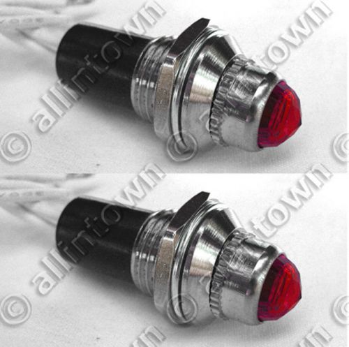 12v indicator lights lamps pilot dash toggle signal red light hot rod