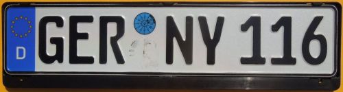 &#039;exc german euro license plate + audi frame new york a8 rs4 a4 a6&#039;