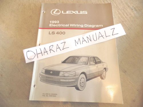 1993 lexus ls400 electrical wiring diagram service manual oem