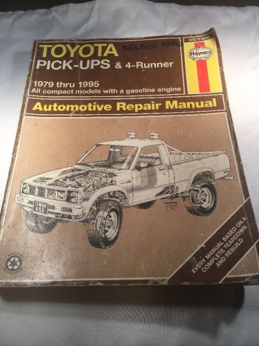 Haynes repair manual toyota pick ups 4 runner 1979 1995