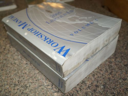 2005 lincoln ls factory service shop manual 2-volume set oem books 40284