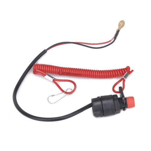Universal boat outboard engine motor kill stop switch safety tether lanyard neo@