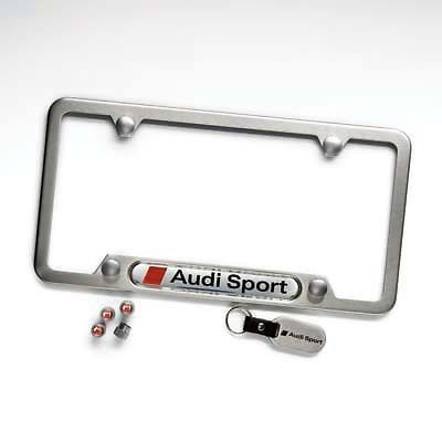 Audi zaw355040a license plate frame kit - audi sport logo