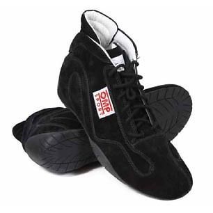Omp sport os50 shoes - size 10, black - sfi rated