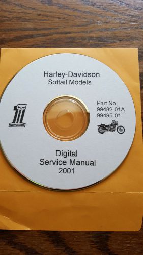 Harley-davidson softail models, digital service manual 2001