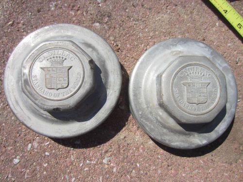 1926-1927 cadillac rear hub caps--pair