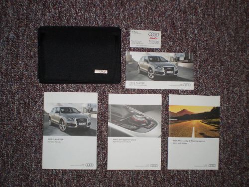 2012 audi q5 suv owners manual books navigation guide case all models