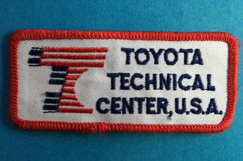 Rare vintage 1990&#039;s toyota technical center employee uniform jacket patch crest