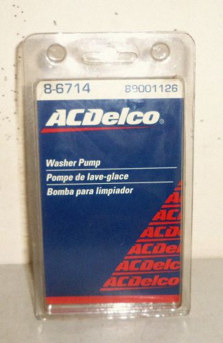 Acdelco # 8-6714 gm # 89001126 windshield washer pump