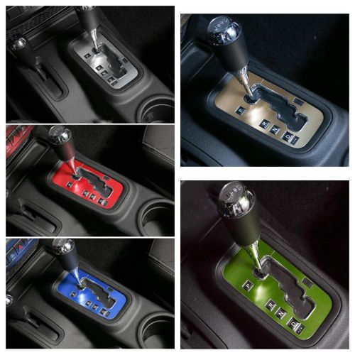 1x aluminum inner accessories trim gear frame cover for jeep wrangler 5 colors