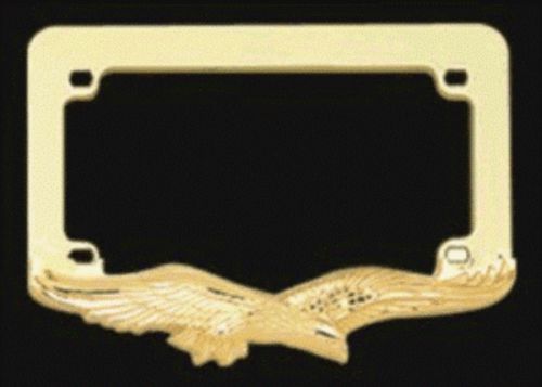 Gold eagle motorcycle license frame - wl114-g