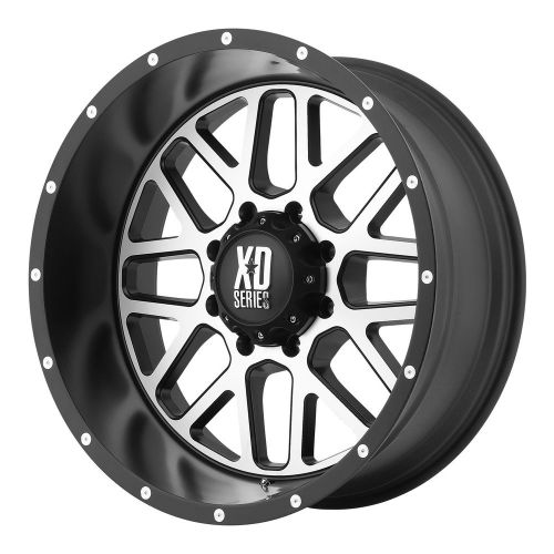 6 lug 139.7 5.5 17&#034; inch 1500 sierra black n machined wheels set of 4 rims