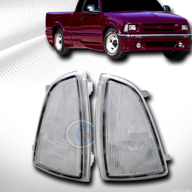 Depo crystal clear signal corner lights lamps 94/95-97 chevy s10 pickup/blazer