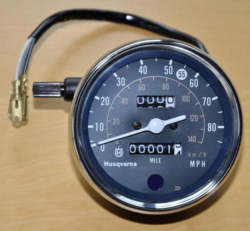 Husqvarna speedometer, tachometer, nd, mile speedo, 1986 – 1988, nos, free ship