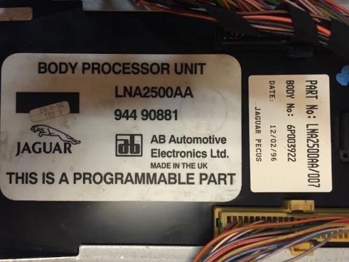 95 96 97 jaguar xj6 xj 6 body processing control module unit oem  lna2500aa