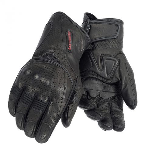 Tour master dri-perf gel goatskin leather motorcycle gloves
