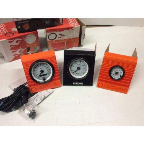 Clock gauge speedo tachometer gauge with replaceable face set rat rod street rod