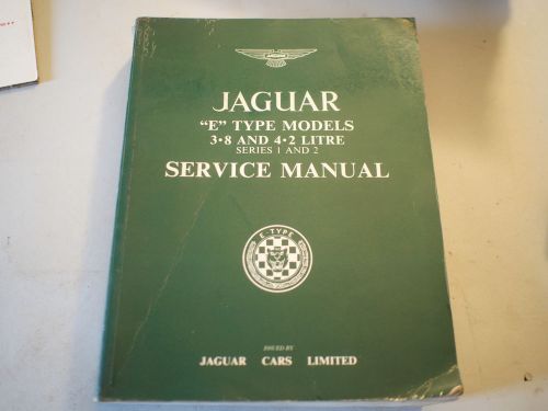 Jaguar e type workshop service repair manual series i &amp; ii 3.8 4.2
