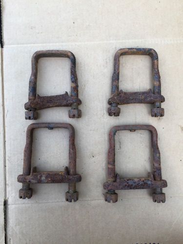 1940&#039;s ford model a spring u bolts / clamps cross bars